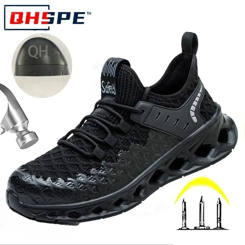 スチールトウ安全靴-軽量アンチスマッシュ耐パンク性、快適なラバーソールで作業保護を実現