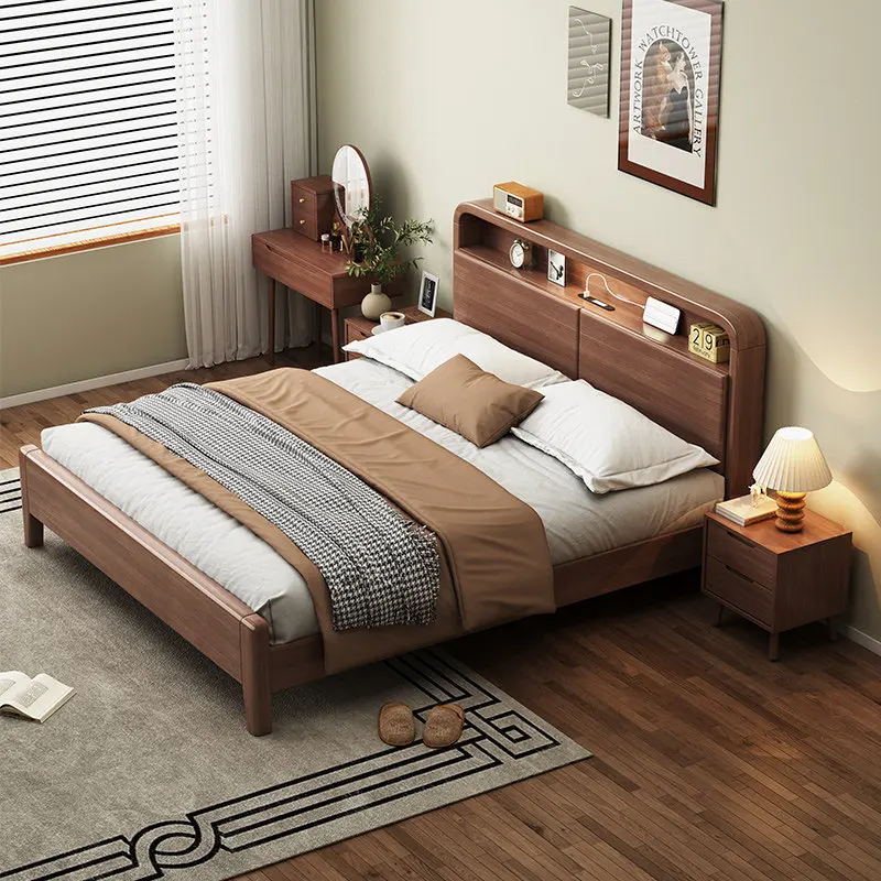 Table Accessories Bed Bedrooms Extension Ornament Wooden Bedframes Platform Bed Bedroom Japanese Letto Matrimoniale Furniture