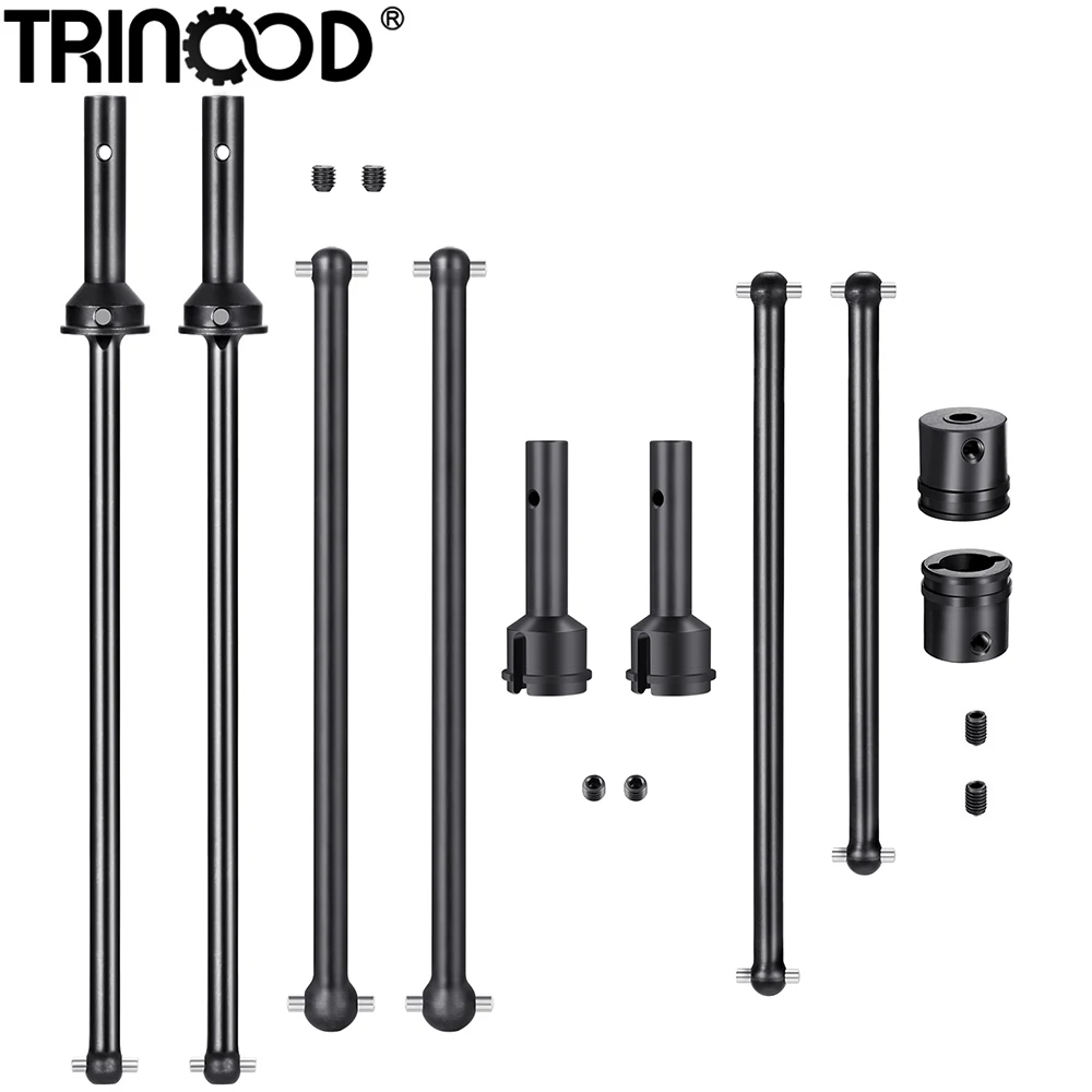 Trinood aço drivehaft dianteiro traseiro centro universal cvd cão osso diff copo para 1/8 A-RRMA kraton v4 v5 buggy rc peças de carro