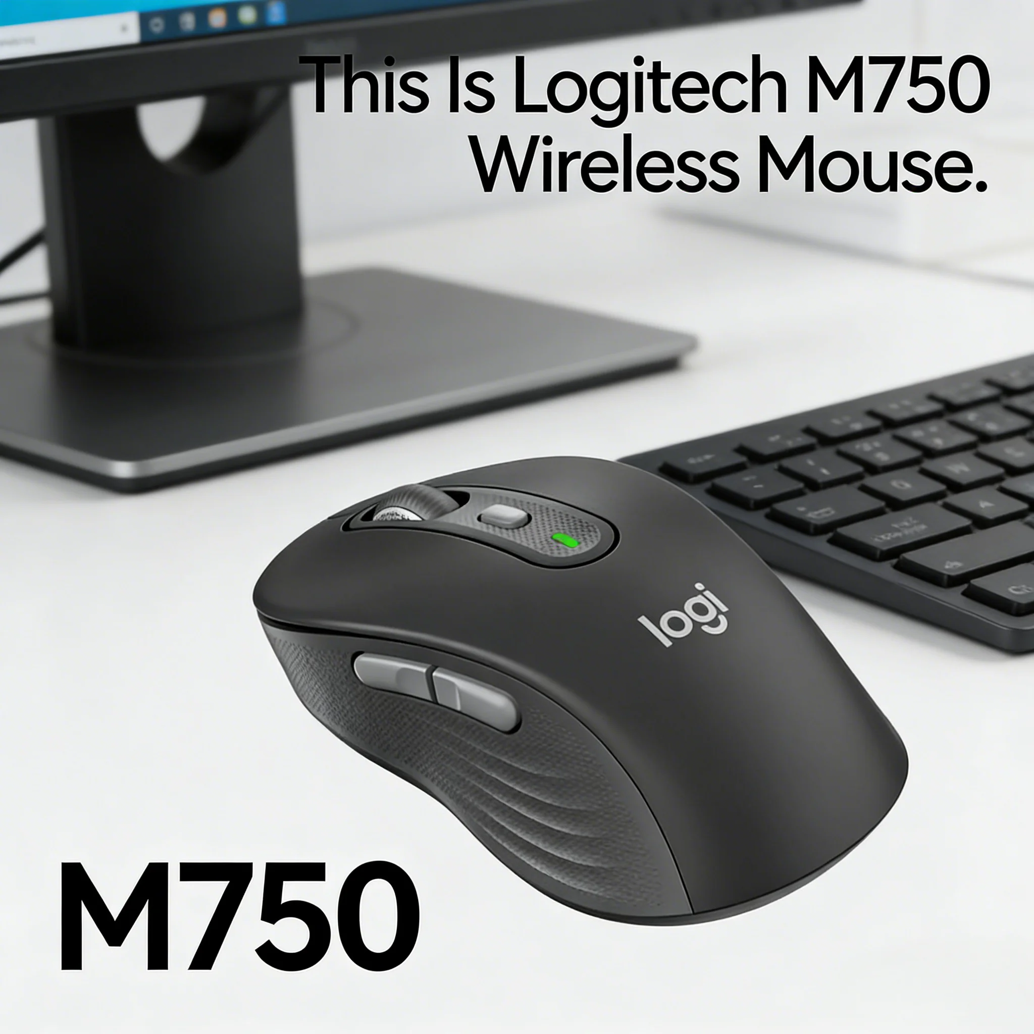 

Мышь Logitech M750 с симметричным дизайном, подходит для всех размеров рук, бесшумное нажатие, совместима с G304/G203/MX Anywhere 3S/M330/M650