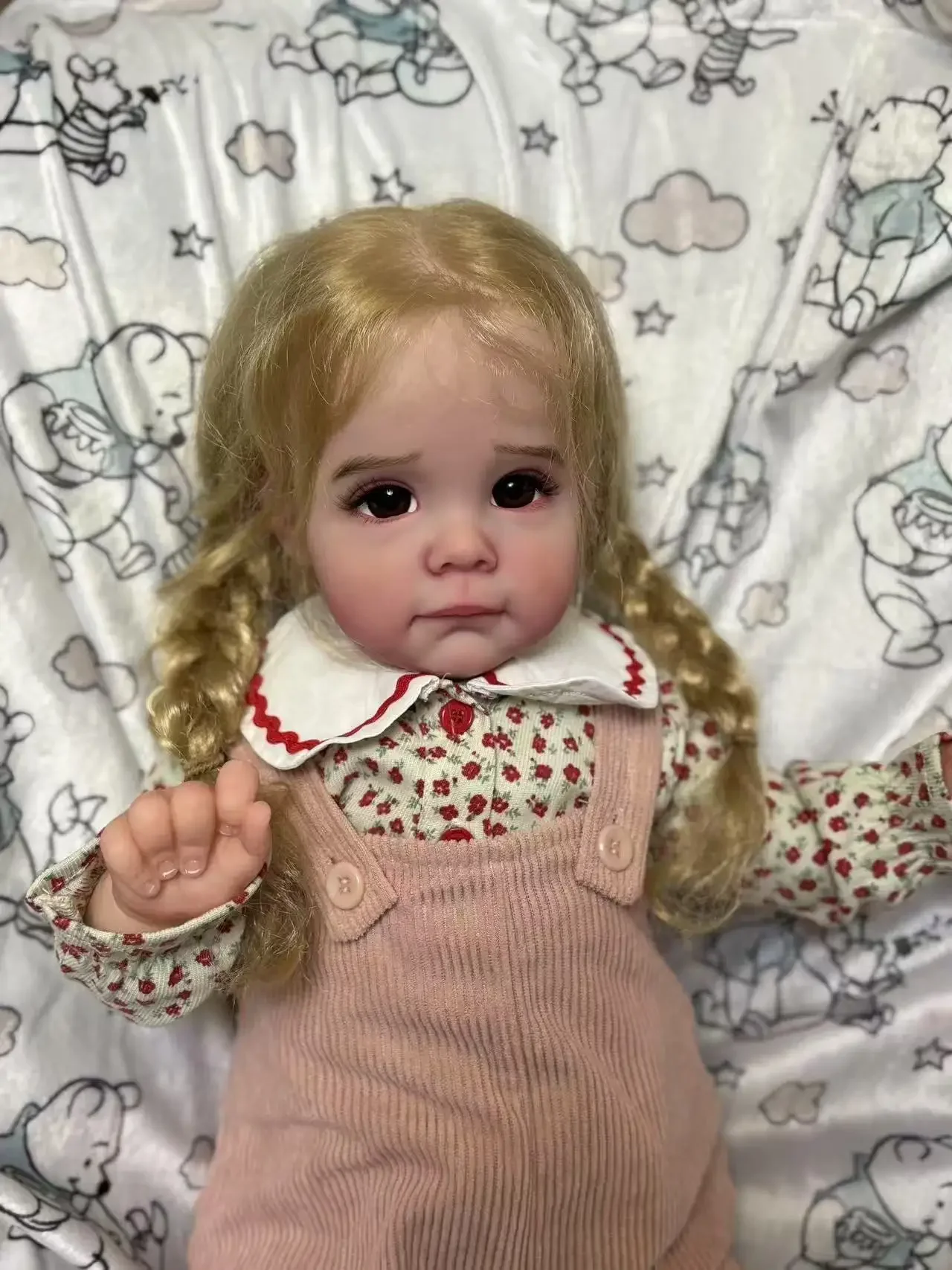 EGO Customized Limited Supply 24 Zoll Reborn Baby Maggie mit handgewurzelten Haaren, bereits fertige Puppe, Weihnachtsgeschenk