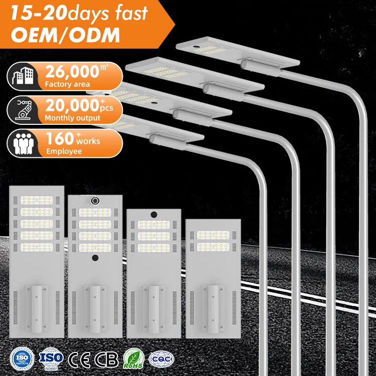 AORUITAI High Quality All in One SKD Streetlight Road Lamp Outdoor 60 120 180 240 300 360 420 W Led Solar Street Light