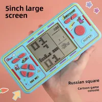 Large-Screen Russian Tetris Game Console - Classic, Nostalgic, And Retro Gift