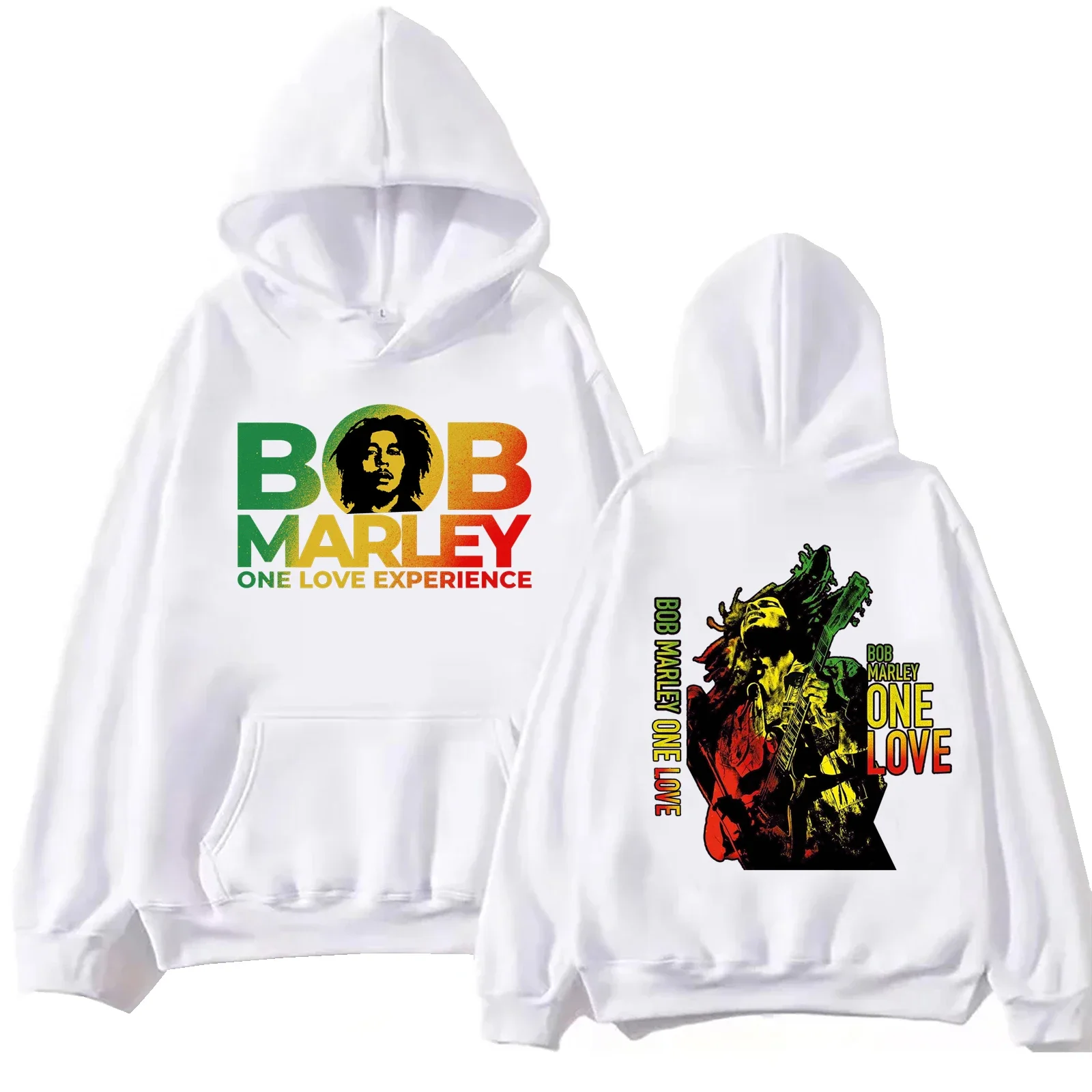 Bob Marley 2024 Hoodie Harajuku Hip Hop Pullover Tops Popular Music Sweatshirt Fans Gift Plus size