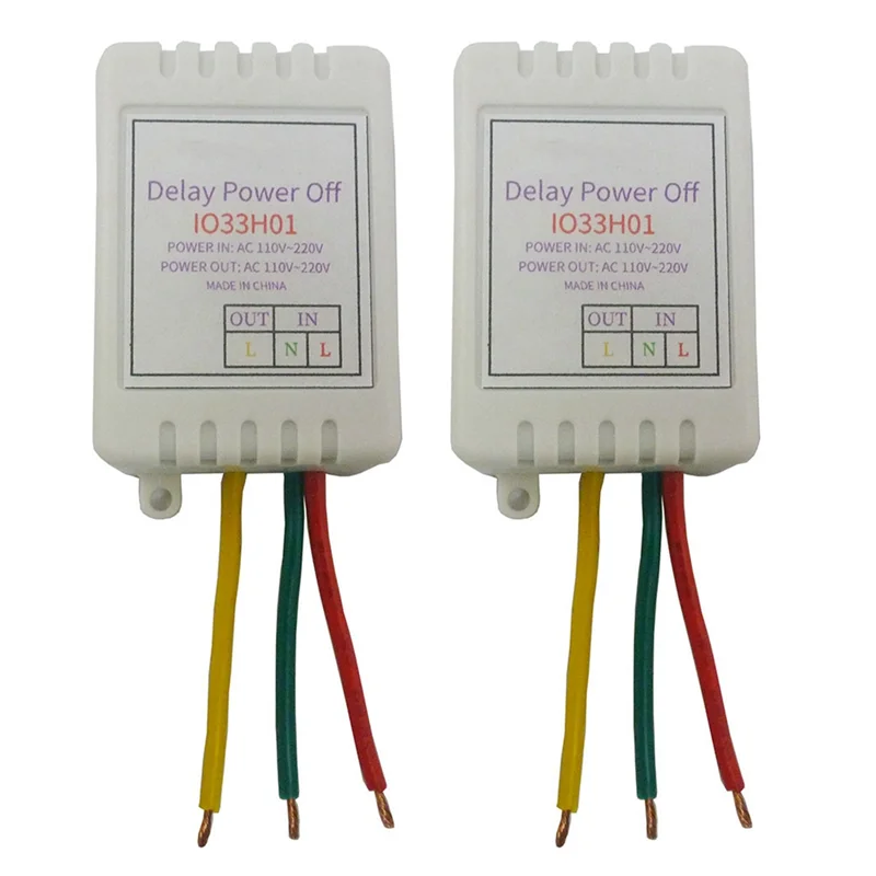 DIGIT-2PCS 1-480Min Verstelbare Timer Disconnect Vertraging Controller AC 110V 220V Power-On OFF relais Schakelaar Uitgangsspanning