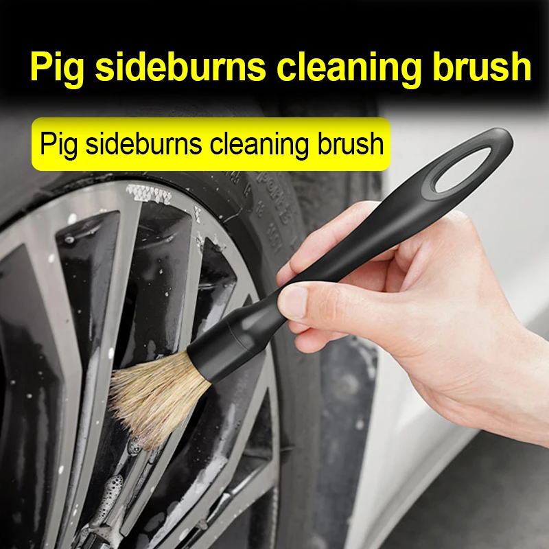 Car interior cleaning tools air conditioning vent cleaning brush car wash crevice dusting brush pig sideburns coarse brush