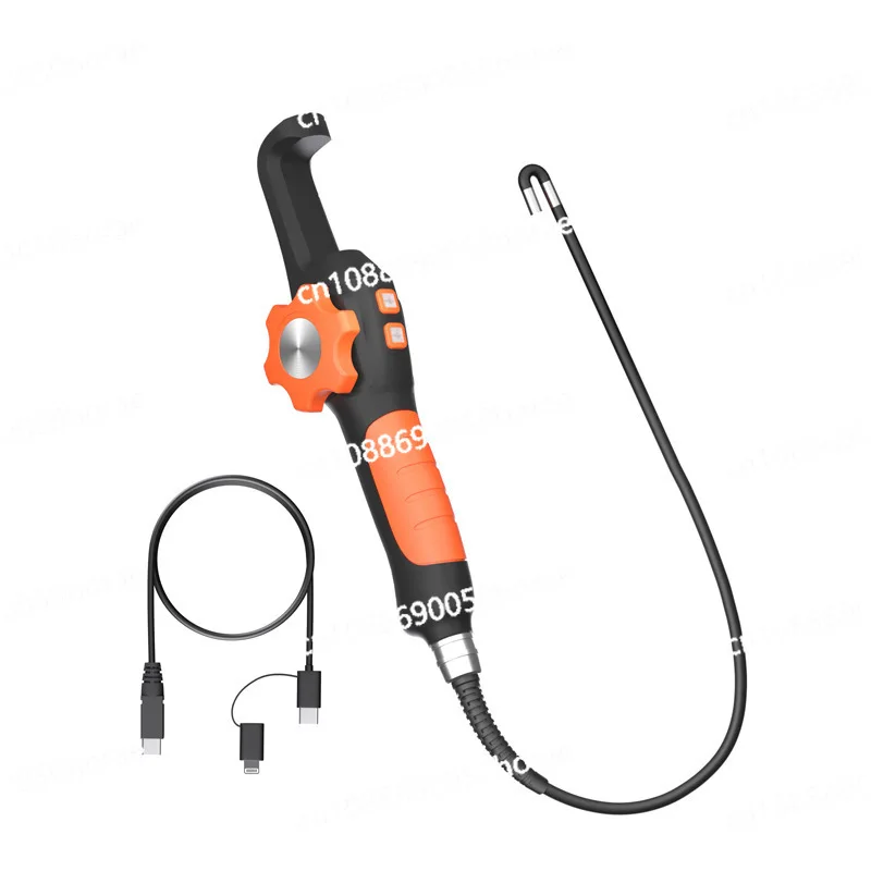 

360 degree rotation of automotive maintenance endoscope