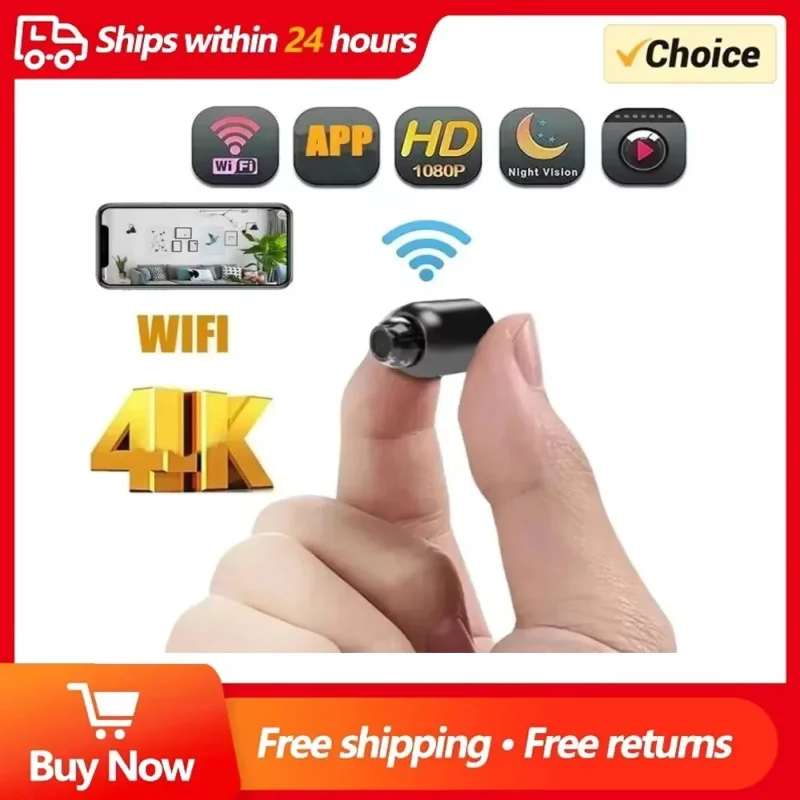 1080P New X5 Mini Camera Clear Night Vision Lightweight Portable Premium Cams Motion Detection Wireless Surveillance Camera