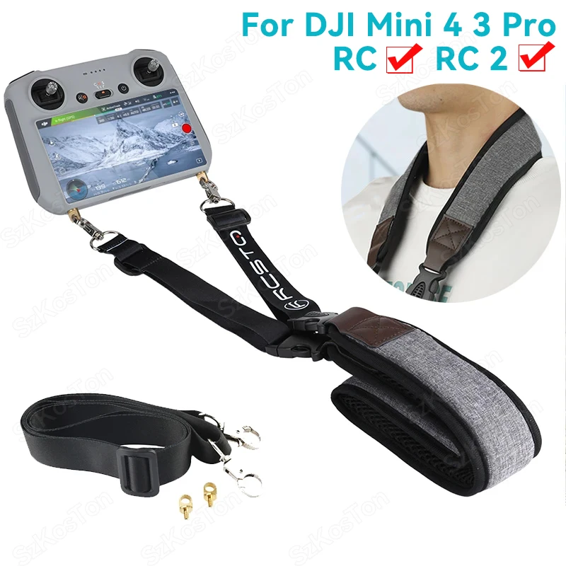 Adjustable Neck Strap Lanyard for DJI Mini 3 4 PRO RC RC2 Controller Shoulder Strap Buckle Screen DJI Mini 3 4 Pro Accessories