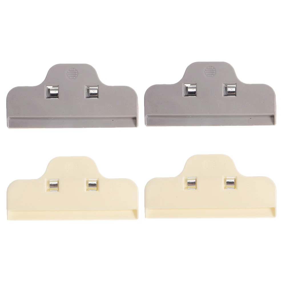 

4pcs Edge Clips Large Plastic Craft Storage Tool Cross Stitch Accessories Seal Food Bag Clips Versatile Diy