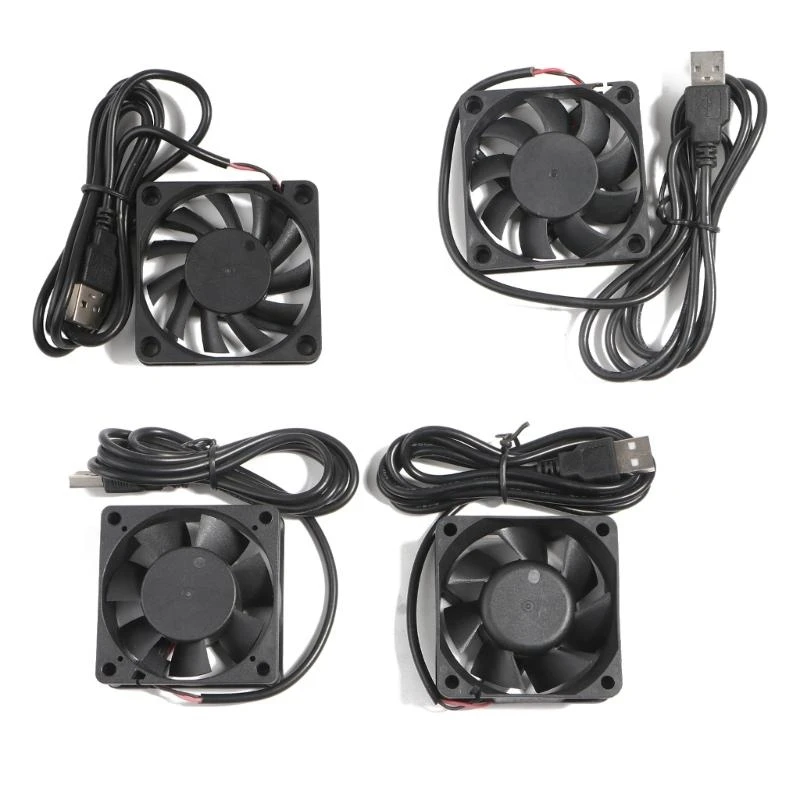 G6DD 6cm 60mm Fan 6010 6015 6020 6025 DC5V USB Plug Quiet Router Box Cooling Fan