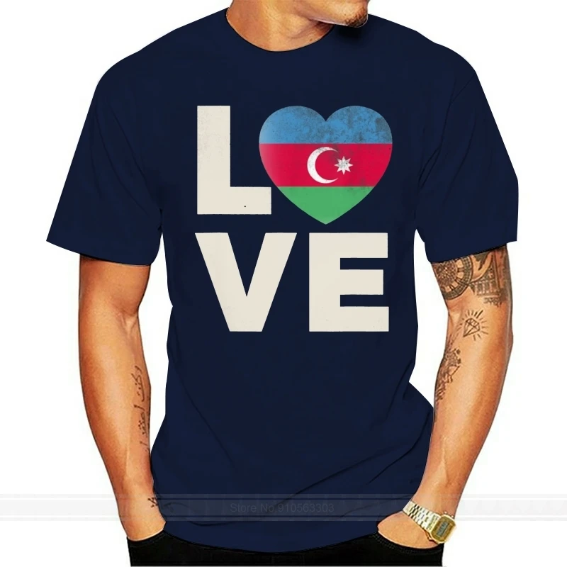 Men T Shirt Azerbaijan Flag Shirt Love Azerbaijani P Women T-Shirt cotton tshirt men summer fashion t-shirt euro size