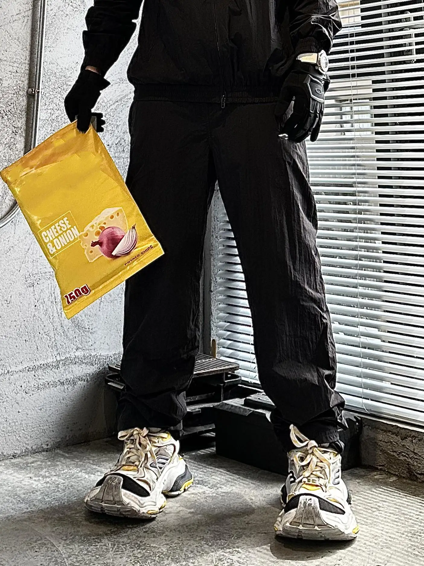 

Спортивные брюки Inakaya Fog 23FW из нейлона 3B с вышитым логотипом, свободного кроя, прямые, повседневные, для молодежи