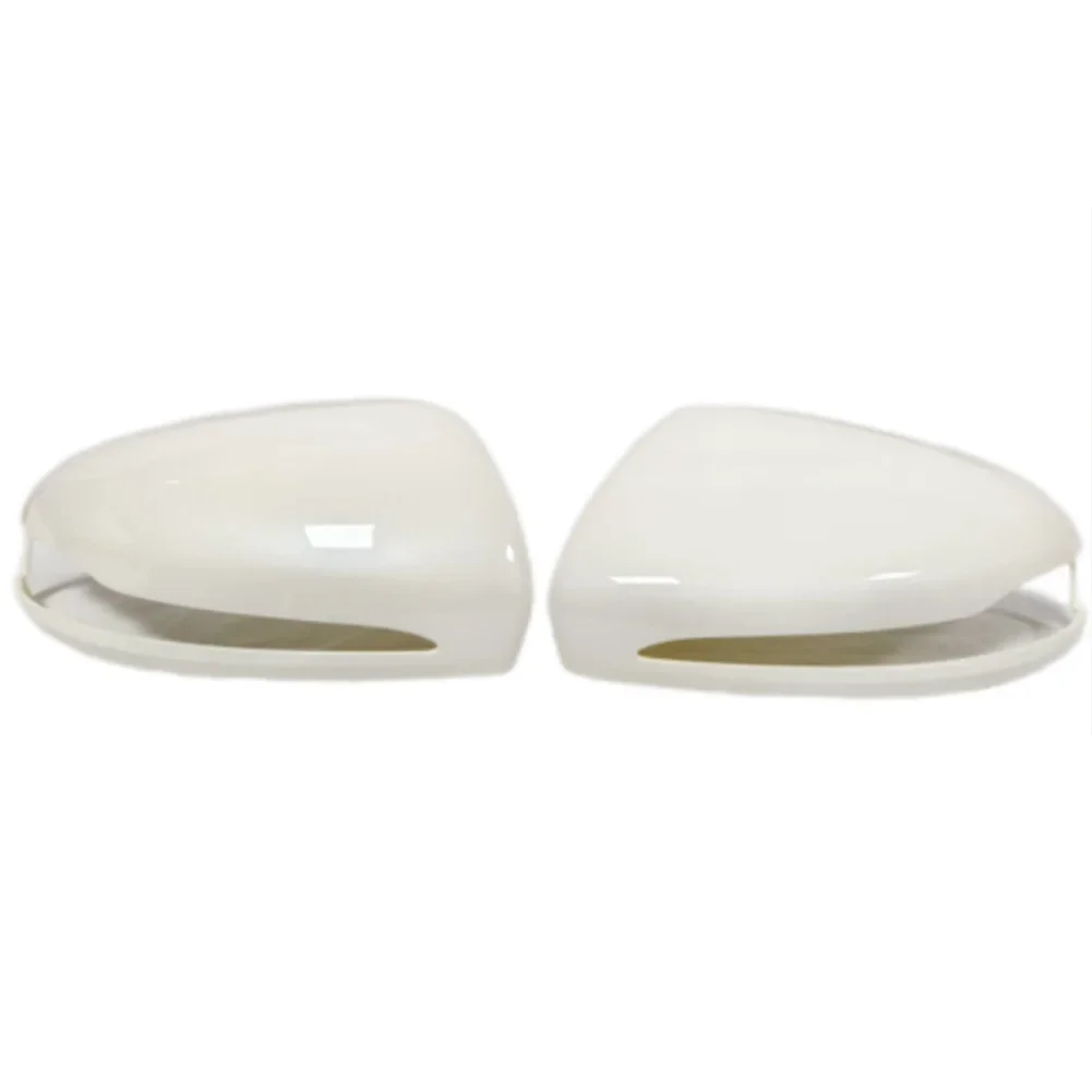 2x Replacement Rearview Side Mirror Cover Cap For MERCEDES C W205 For E W213 For GLC X253 For Left-Hand Drive White Black
