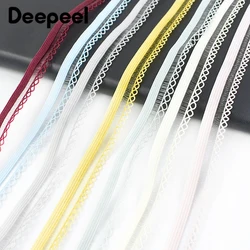 10/20 Metri Deepeel 13 millimetri Maglia Colorata Biancheria Intima di Pizzo Fasce Elastiche Reggiseno di Gomma Spalla Nastro FAI DA TE Forniture Per Cucire accessori