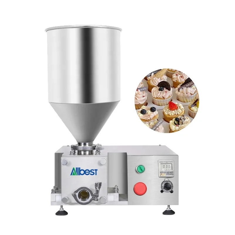 Croissant Cream Filling Donut Cup Cakes Depositor Puff Filling Machine