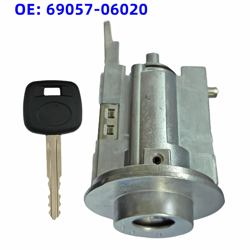 XIEAILI OEM OE: 69057-06020 6905706020 قفل إشعال السيارة اسطوانة برميل لتويوتا كامري كورولا EX مع مفتاح 1 قطعة