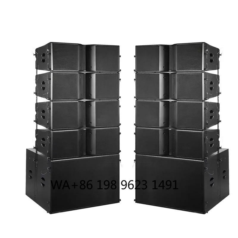 18 Inch Dual Subwoofer Line Array Speaker System With Power Amplifier And Mixer High Quality Professional Stage Sound Equipment