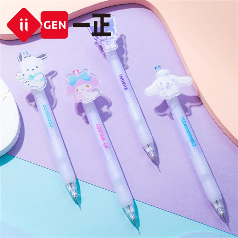 

12pcs/lot Sanrio Kuromi Melody Cinnamoroll Mechanical Pencil Kawaii 0.5MM Drawing Writing Automatic Pen School Supplies