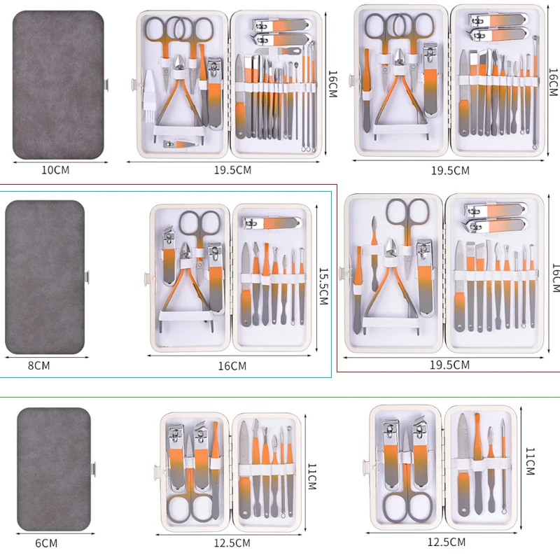 مجموعة مقصات أظافر وأقمشة أظافر جديدة من الفولاذ المقاوم للصدأ مع مستوى مظهر عالي، مقصات أظافر، مجموعة أدوات فنية للأظافر والباديكير