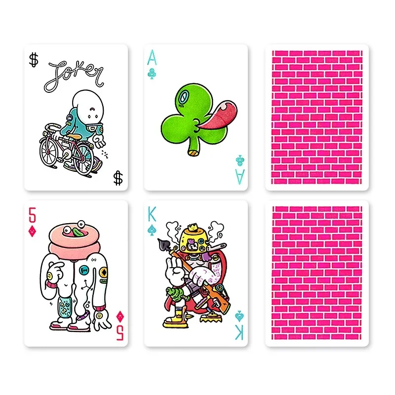 Brosmind-Cartas de juego de cuatro bandas, CARTAS COLECCIONABLES USPCC, tamaño de póker, trucos de magia, accesorios para mago