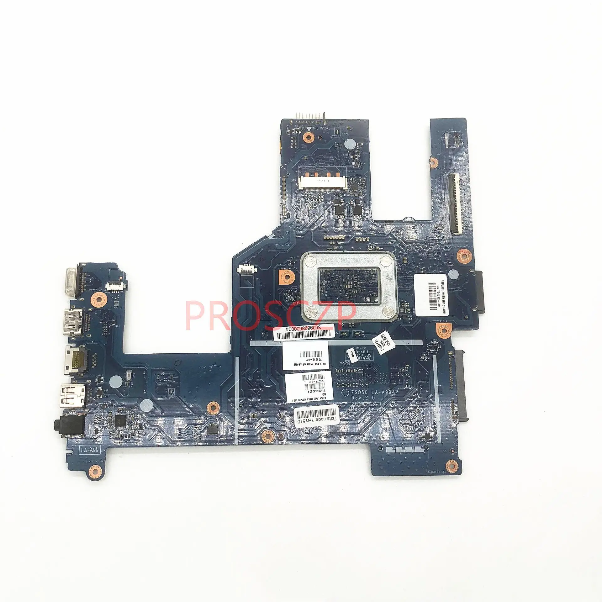 774712-001 774712-601 776074-601 Mainboard For HP 250 G3 15-R Laptop Motherboard LA-A994P With SR1W2 N3530 CPU 100% Working Well