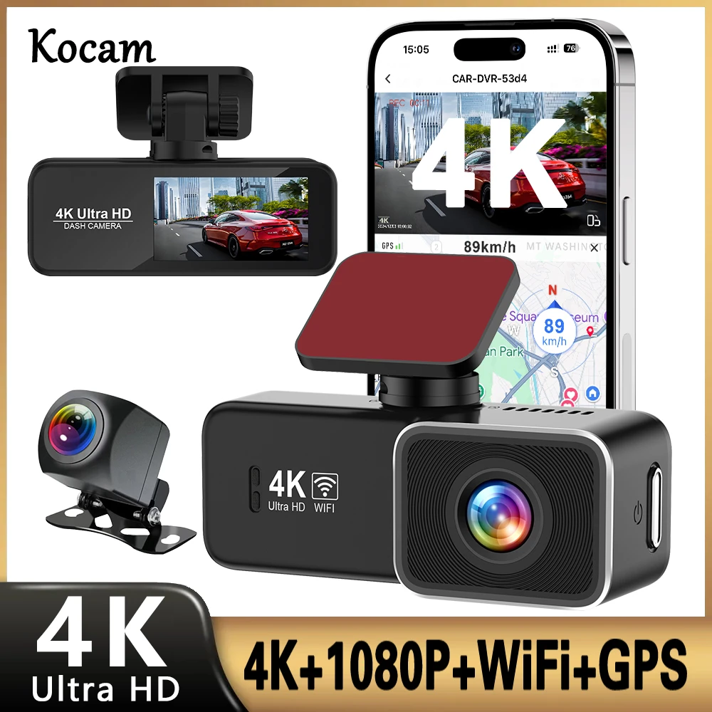 4K Wifi Dash Cam Mi… - image