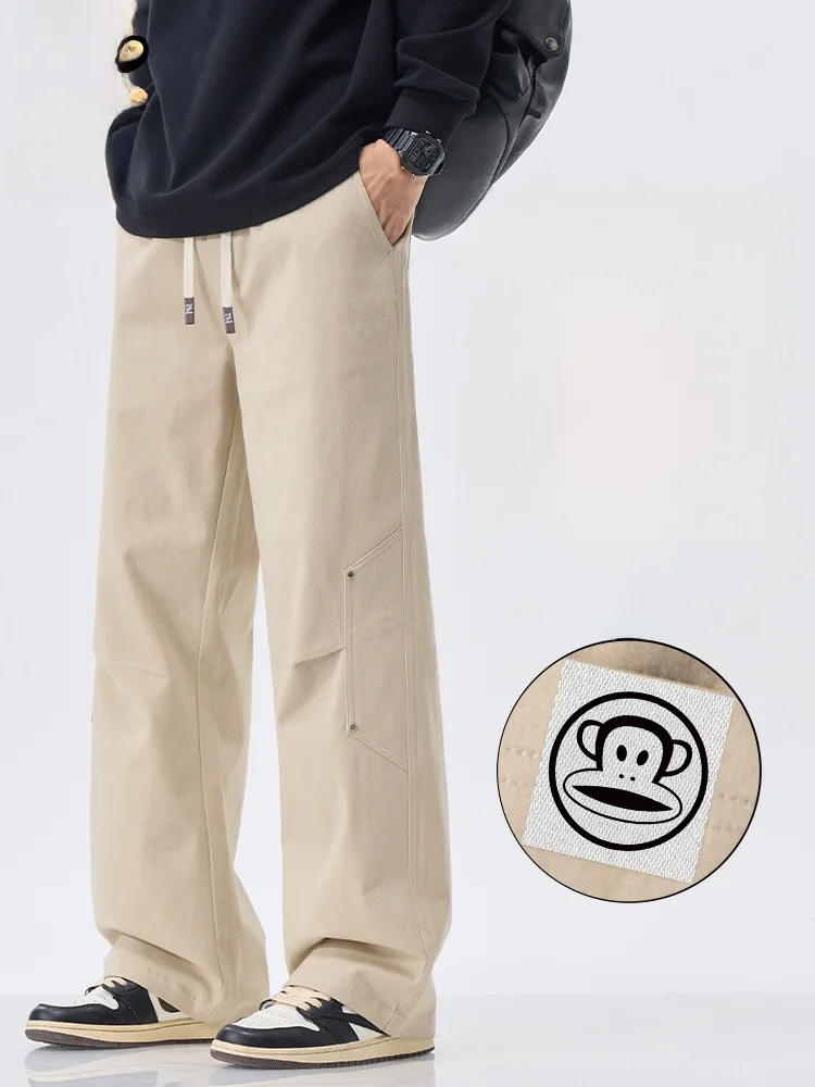 

Мужские повседневные брюки Paul Frank American Style с широкими штанинами, свободного кроя, прямые, осенние, спортивные, комфортные