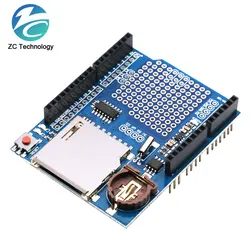 Módulo Data Logger Logging Recorder Shield, Cartão SD Arduino UNO, V1.0