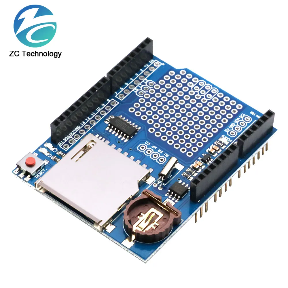 Moduł rejestratora danych Logging Recorder Shield V1.0 dla karty SD Arduino UNO