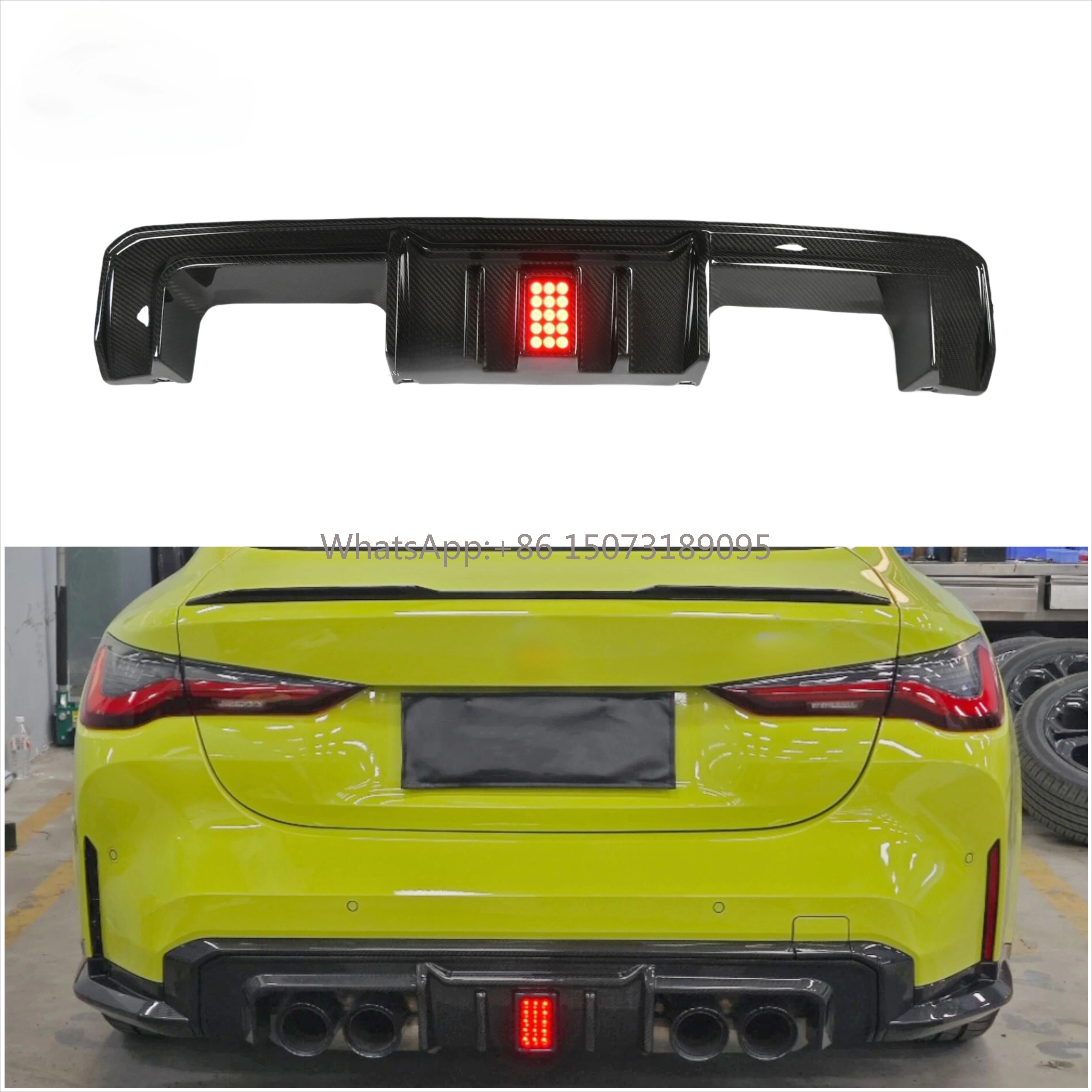 

G82 Carbon Fiber Rear Bumper Diffuser R44 Style for G80 G82 M3 M4 Carbon Front Lip Spoiler Side Skirts