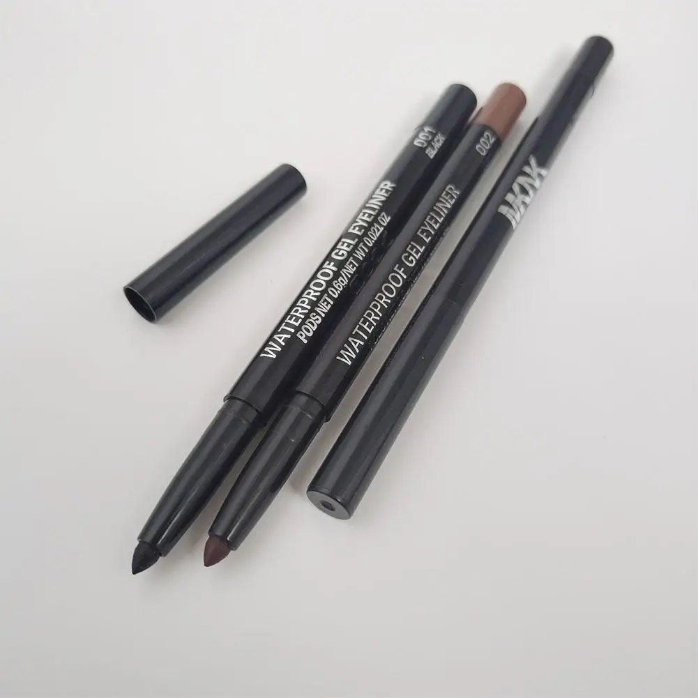 Wasserfester Eyeliner-Stift, einziehbarer Eyeliner, cremiges, glattes Gelpigment für kühle Eyeliner, wischfest, langanhaltender Verschleiß