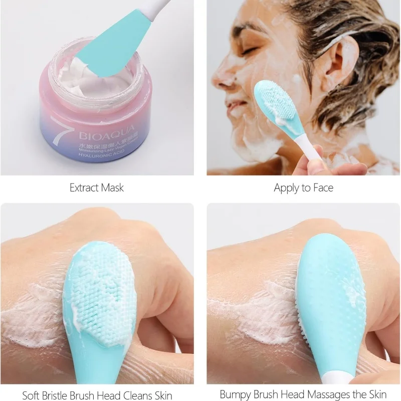 المهنية سيليكون DIY قناع الوجه فرش الوجه المسام فرشاة تنظيف الطين فيلم قضيب النساء أدوات تنظيف أدوات العناية بالبشرة