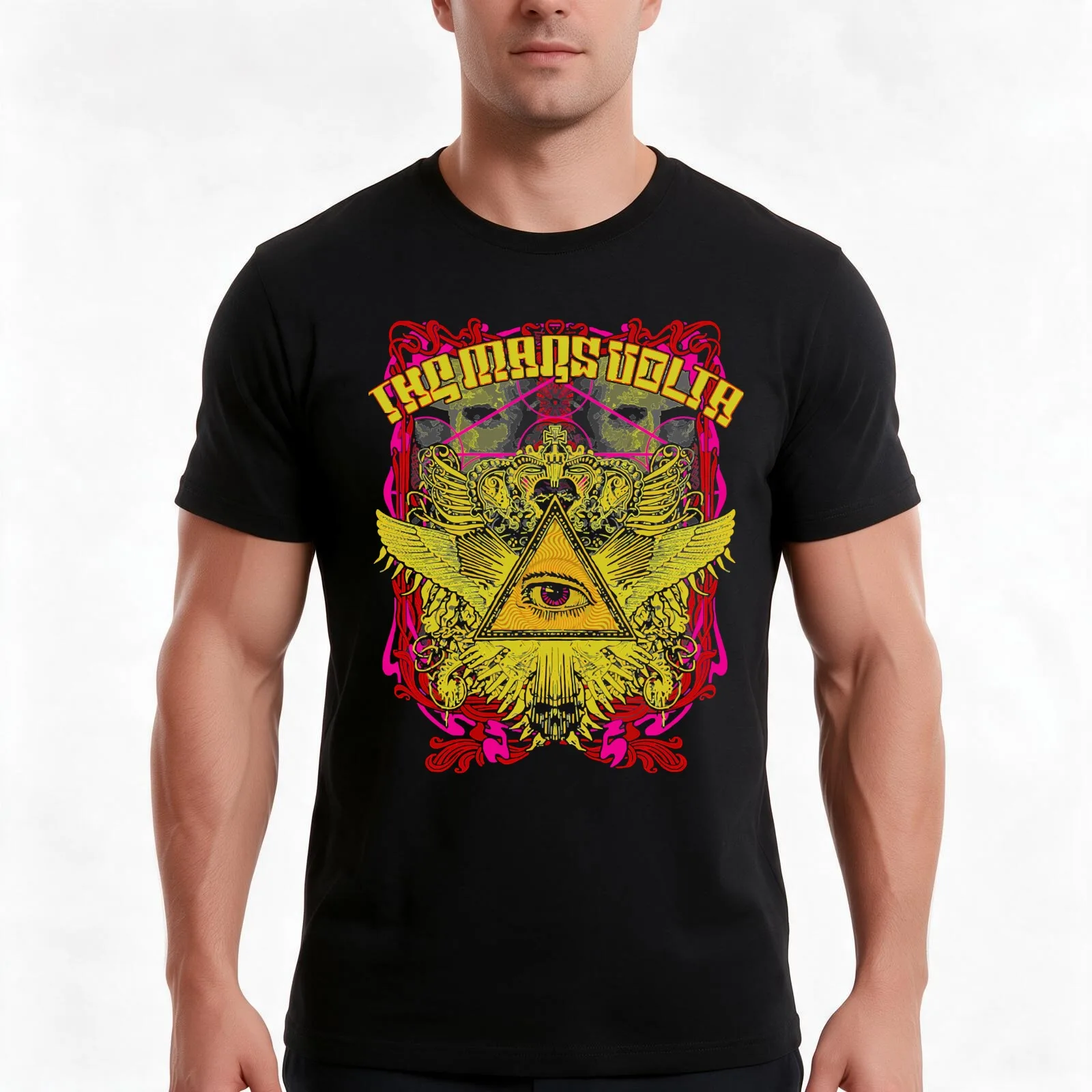 The Mars Volta 1 Men_s T-Shirt, Summer Casual Cotton Tee, Oversized Streetwear Tops, Vintage Graphic Print, Unisex Men Women