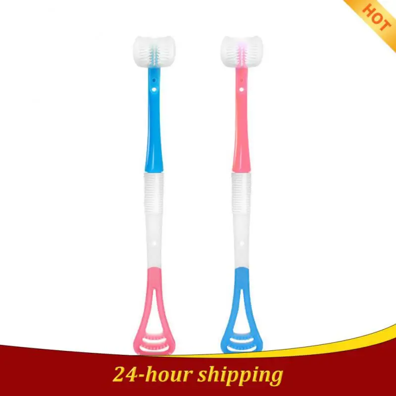 

Creative Baby Toothbrush 2-12Y Kids 360 Degree Three-sided Soft Bristle Toothbrush Children Oral Care Safety Toothbrus