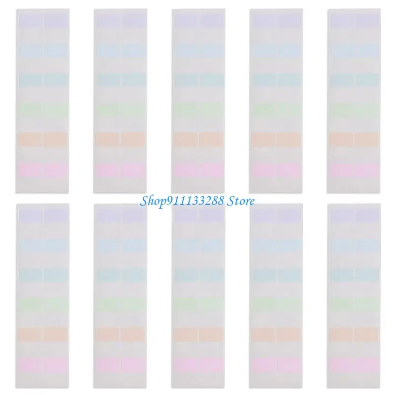 G88D Notes Flags, Colorful Index Tabs Index Flag Bright Color Page Index Sticker Clear Page Makers for Page Bookmarks