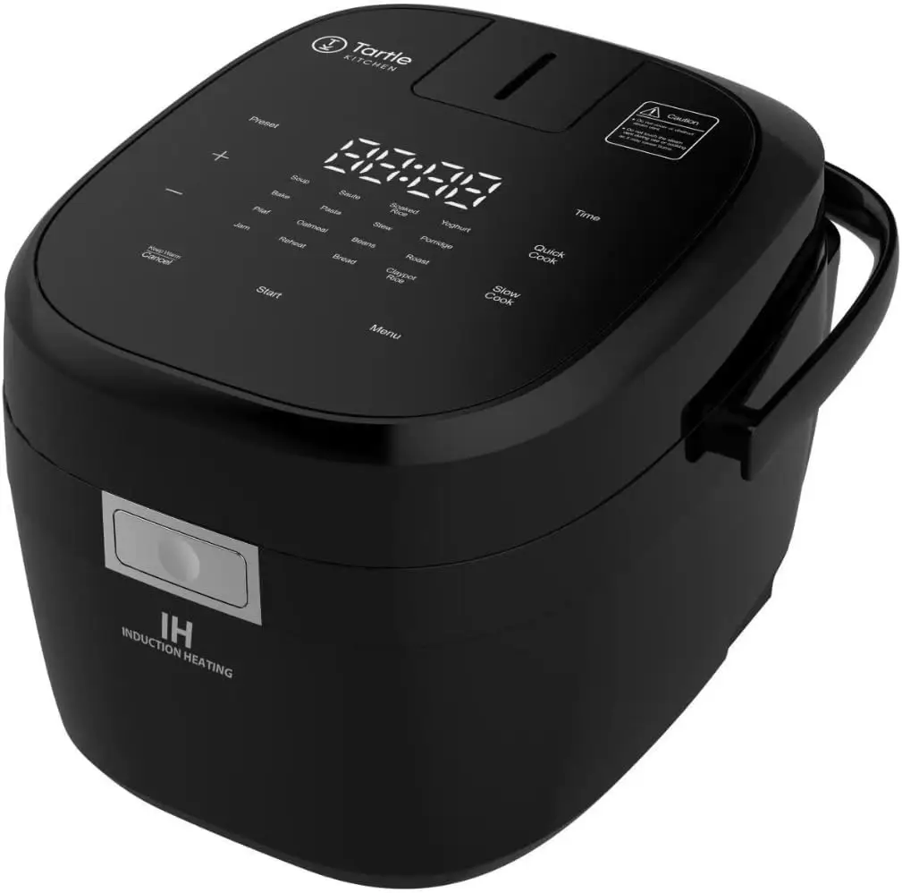 

Tartle Kitchen IH103 Pressure Induction Heating Rice Cooker and Warmer, 6 cup - Japan style - IH Technology with Steamer (1