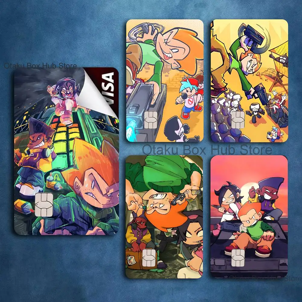 

F-Friday Night F-Funkin Credit Debit Bus campus Access Card Cool Decoration Waterproof Scratch Resistant Stickers