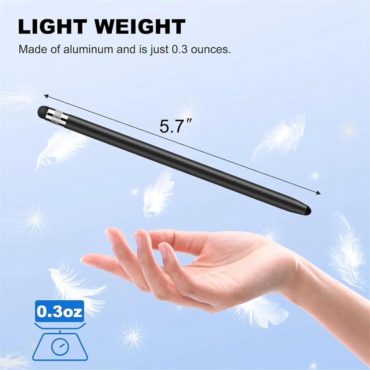 4 Pcs Stylus Pen for Touch Screen,Work for //Android Tablets,Stylus 2-In-1 Sensitivity and High Precision