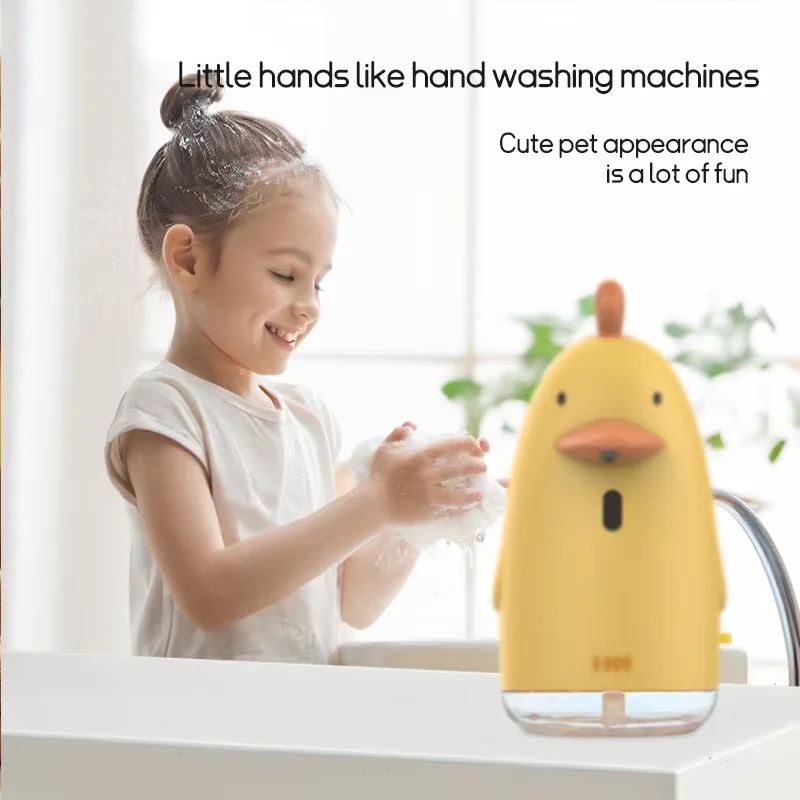 Children Soap Dispenser Automatic Wash Hand Machine Touchless Soap Dispenser Charging Cute Cartoon Sanitizer Soap Foam Dispenser
