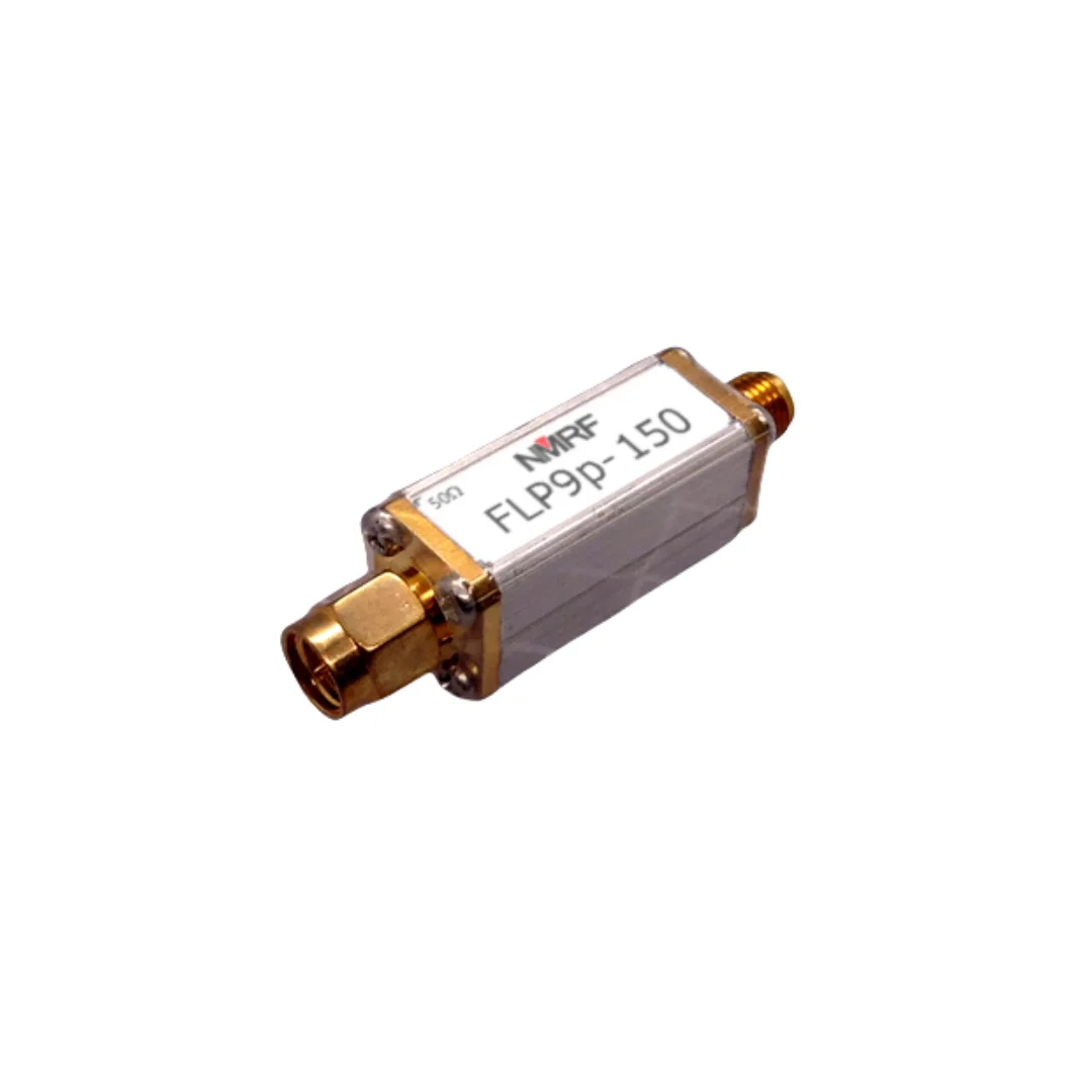 150MHz 9th-order low-pass filter, discrete LC components, small volume, SMA interface