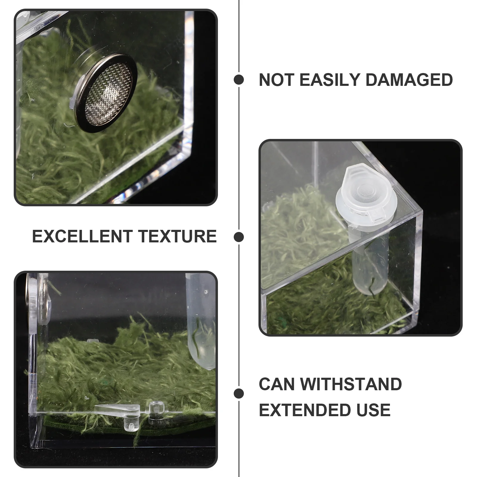 

1 set 1 Set Acrylic Jumping Spider Breeding Box Transparent Insect Habitat Case For Reptiles Feeding Storage Container Small Pet