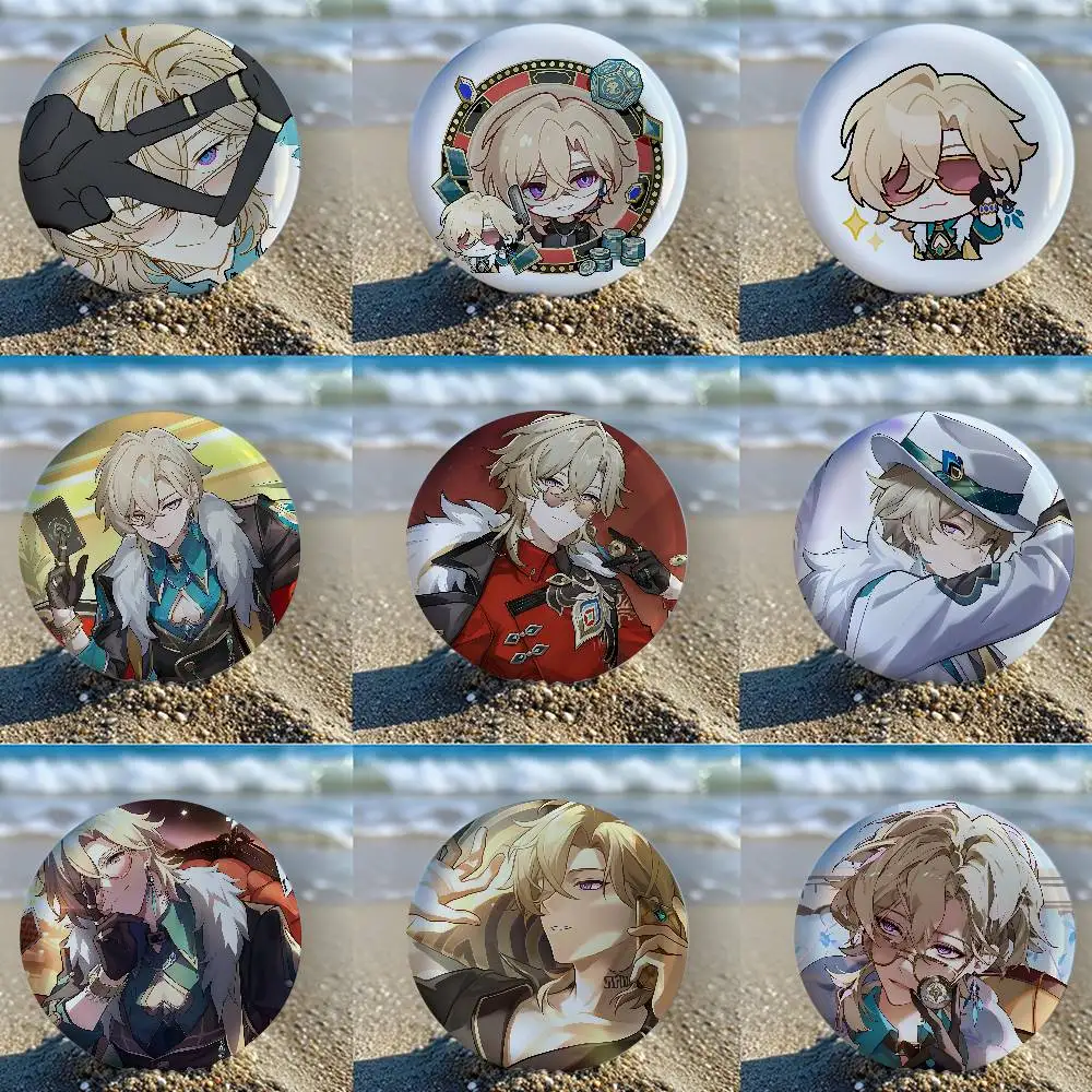 Game Series Honkai Star Rail Aventurine Cover Brooches Funny Meme Badge Fashion Jewelry Gifts