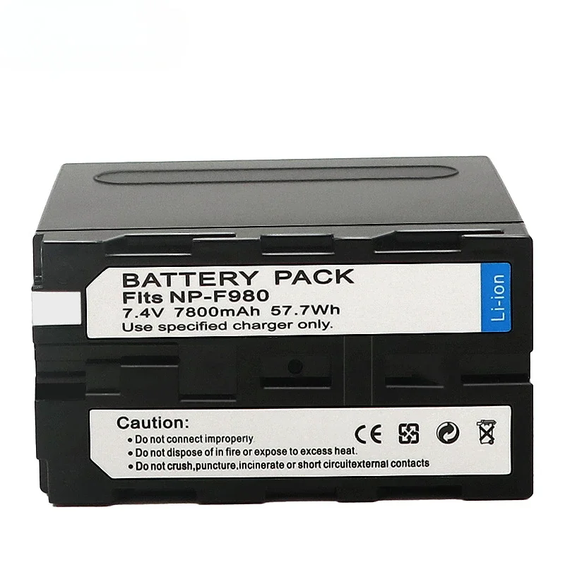 10000mAh NP-F980 NP-F970 Battery for Sony F960 F550 F570 NP-F975 NP-F950 NP-F930 USB/type-c Dual Interface Charging Batteries