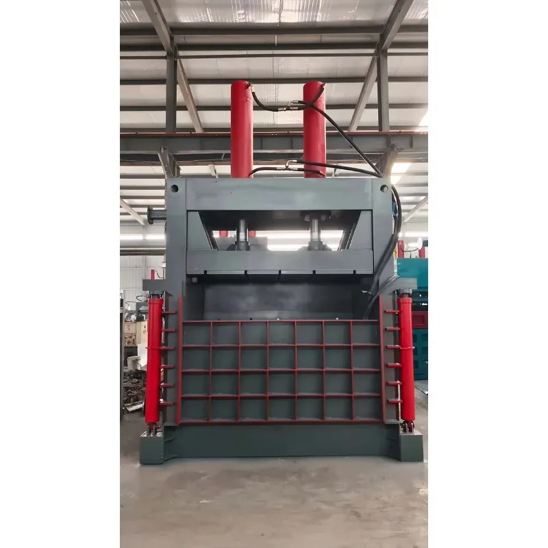 Customized 140T 160T 200T Vertical Scrap Baling Machine Real 100 Ton Compression Force For Large Recycling Center