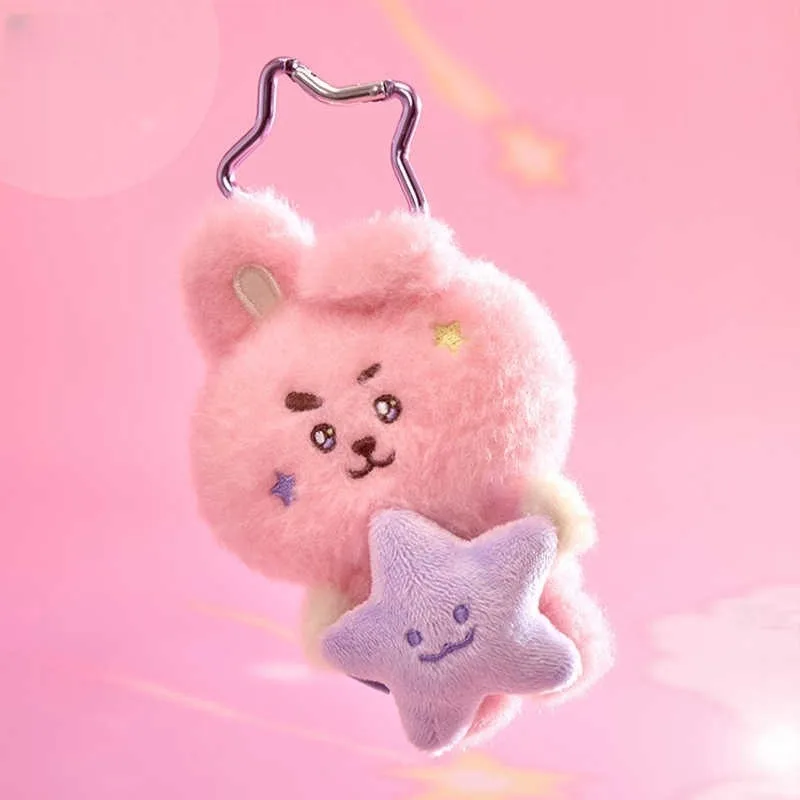 جديد الكرتون لطيف Bt21ed السفر سلسلة تاتا شيمي أفخم دمية عناق نجوم كوكي Rj المفاتيح الفتيات حقيبة قلادة الديكور اللعب هدية