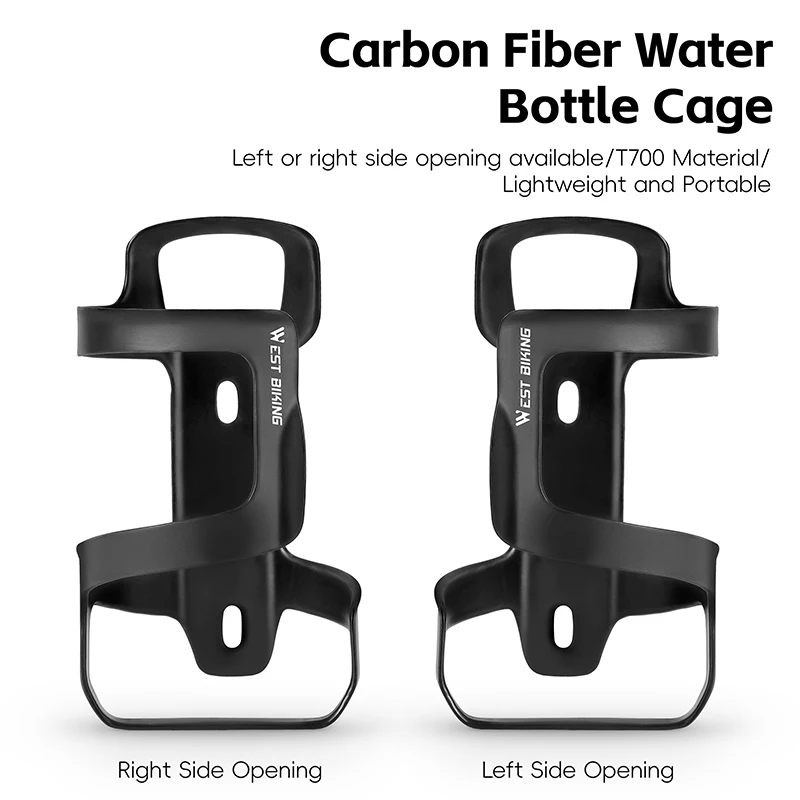 

Клетка для бутылки с водой из углеродного волокна с боковым входом, 26 г, легкая, 65 мм, крепление на болт, бутылка 75 мм, совместимая с дорожным MTB велосипедом