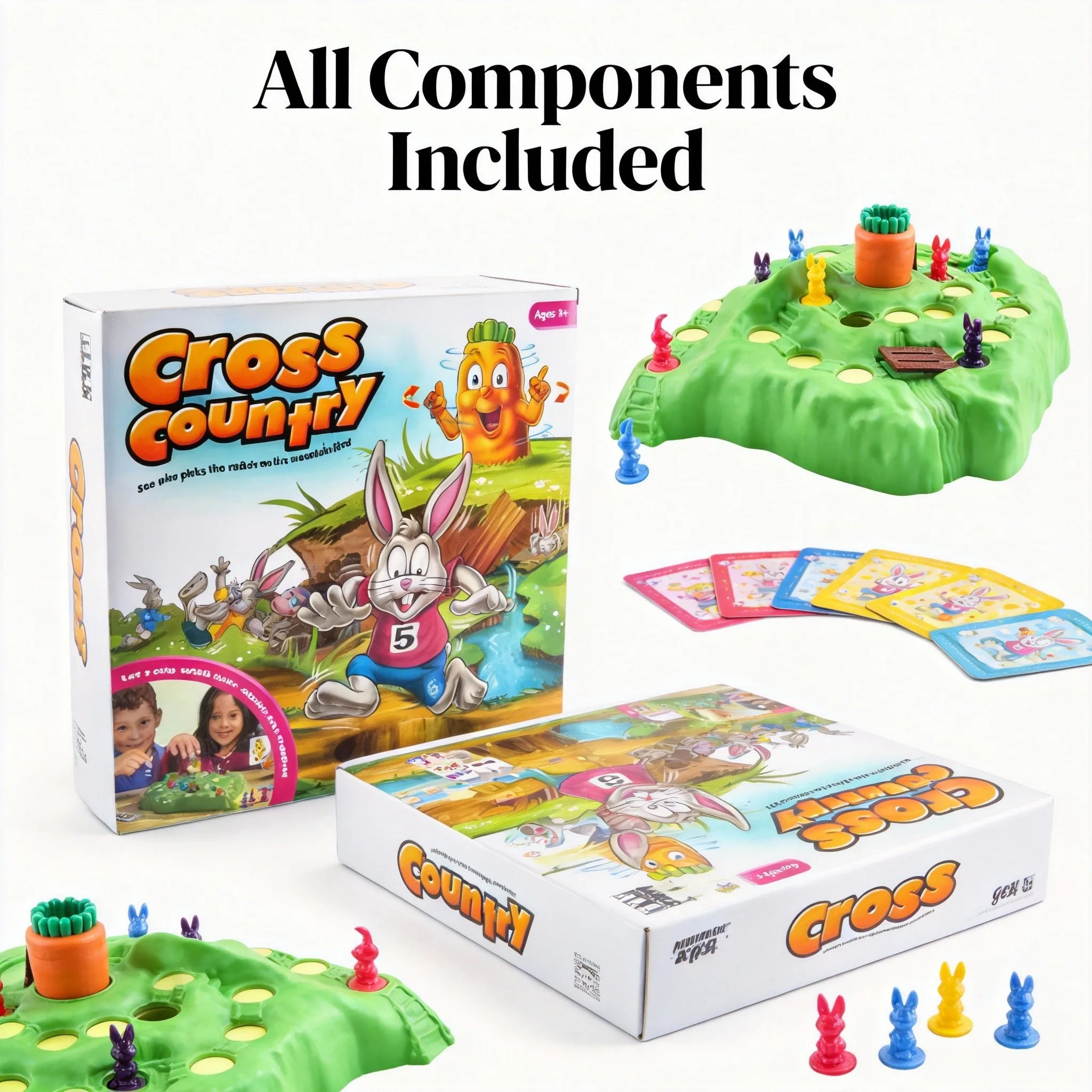 

Гонки на лыжах с кроликами - увлекательная интерактивная настольная игра для детей от 3 лет, гонки к вершине горы