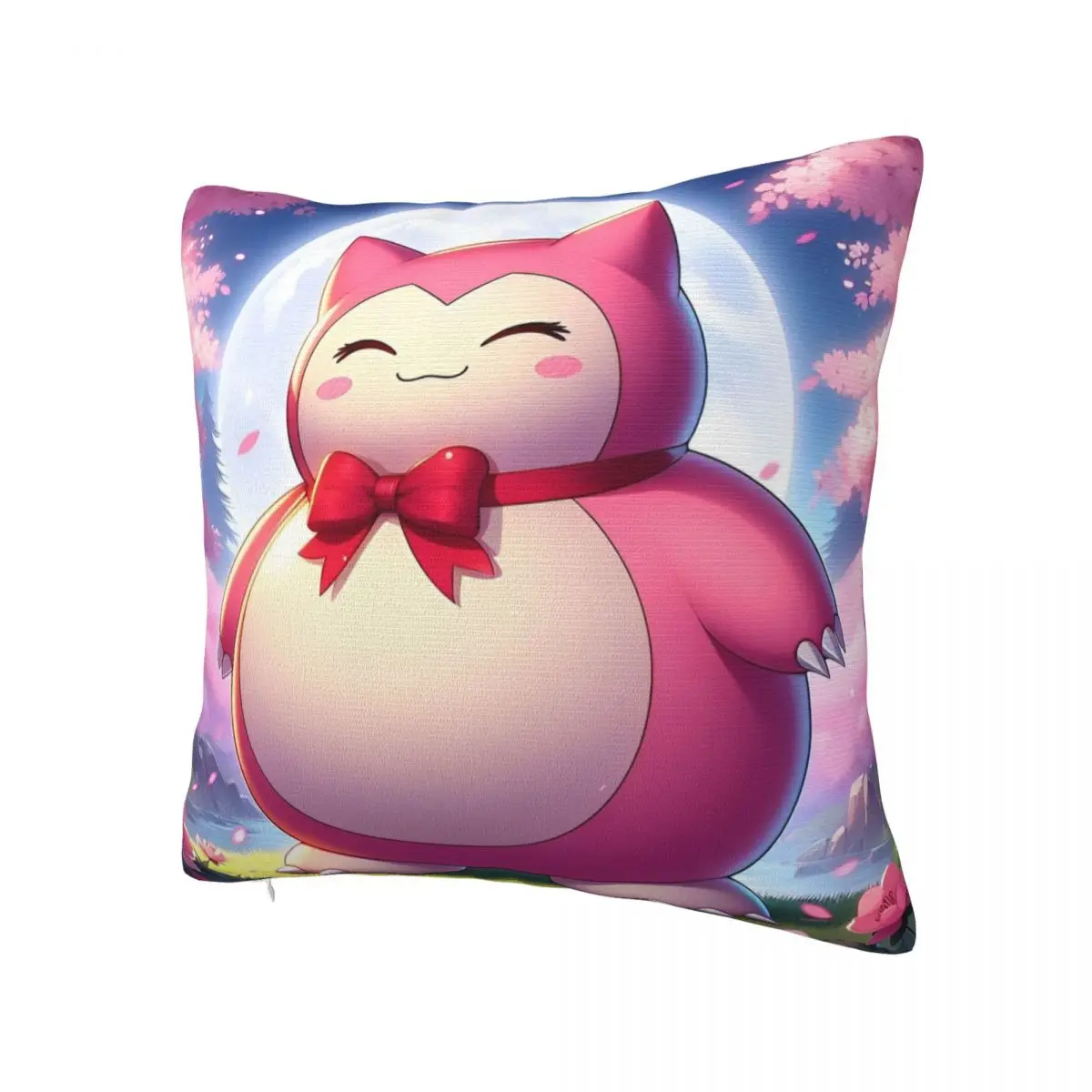 Pillow Case Snorlax Pokemon Soft Pillow Cover Retro Trendy Cushion Cover Custom DIY Pillowcases For Sofa Home Decoration