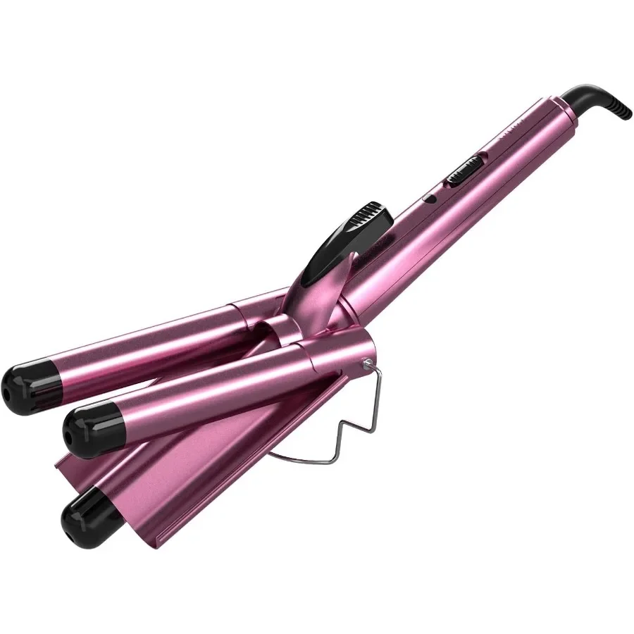 Cortex Beauty Wave Maker 3-Barrel Waver für Haare in Rosa mit professionellen Styling-Resulteten und langlebigem Design